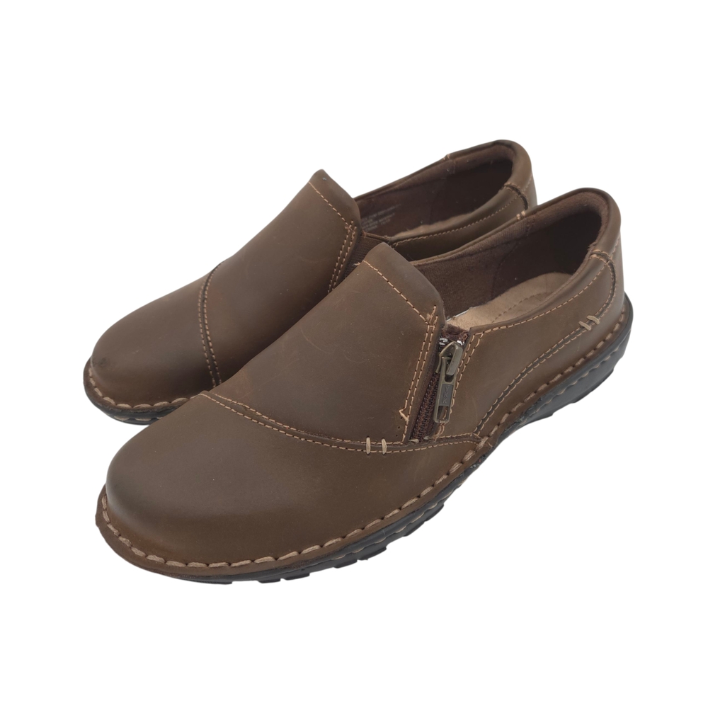 G.H. Bass & Co. Brown Leather Slip-On Loafers